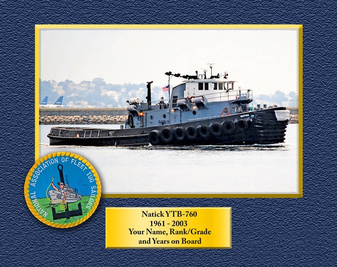 Natick TYB-760 Custom Personalized 8.5 X 11 Print of US Navy Ships Unique Gift Idea for any Occasions