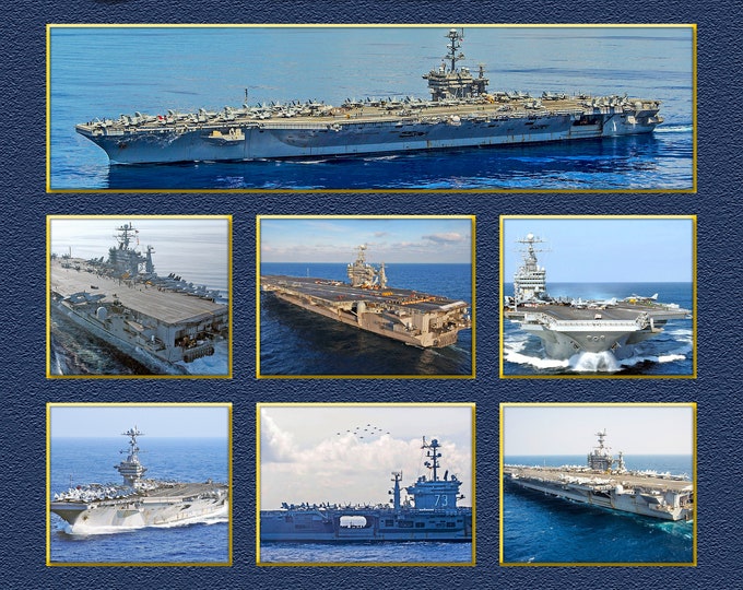 USS George Washington CVN 73 Custom Personalized 16" X 20" Print of US Navy Ships Unique Gift Idea for any Occasions