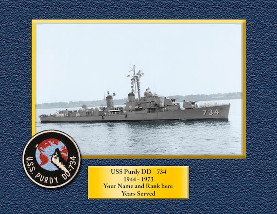 USS Puget Sound AD38 Custom Personalized 8.5 X 11 Print of US Navy