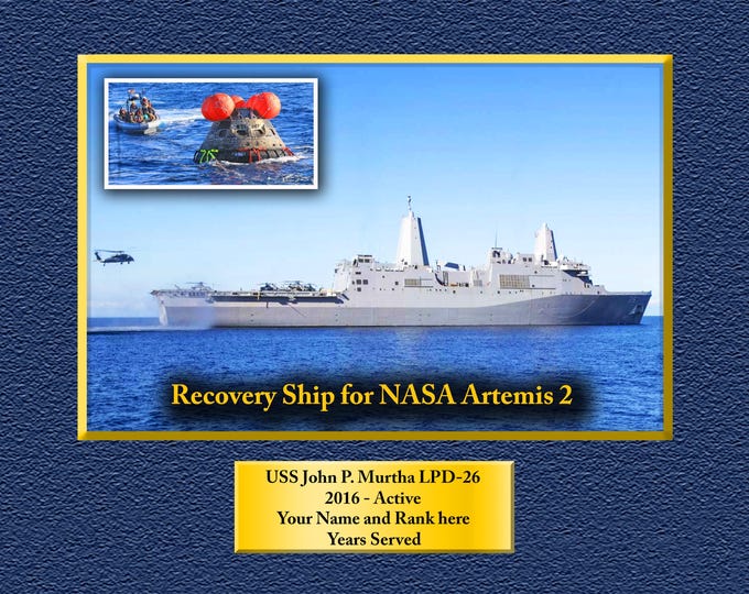 USS John P. Murtha LPD-26 Custom Personalized 8.5 X 11 Print of US Navy Ships Unique Gift Idea for any Occasions