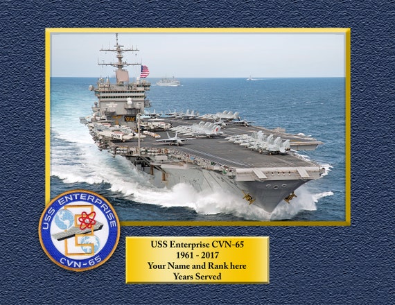 USS Ronald Reagan CVN-76 Custom Personalized 8.5X11, 11X14 Or16 X