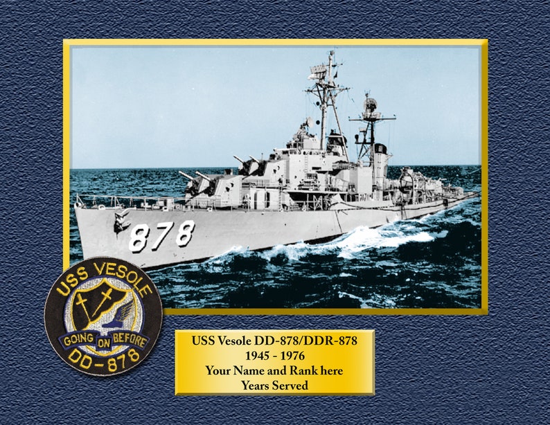 USS Truxtun DLGN-CGN35 Custom Personalized 8.5 X 11 Print of US Navy Ships Unique Gift Idea for any Occasions