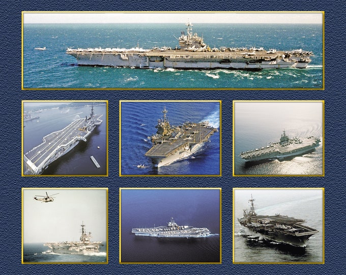 USS Independence CV-62 Custom Personalized 11X14 or 16 X 20 Print on Pro. Paper or Canvas US Navy Ships Unique Gift Idea for any Occasions