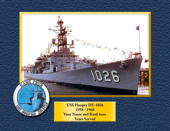 USS L.Y. Spear AS36 Custom Personalized 8.5 X 11 Print of US Navy