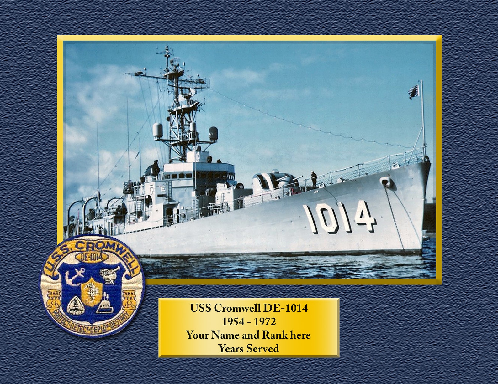USS Hollister DD788 Custom Personalized 8.5 X 11 Print of US Etsy