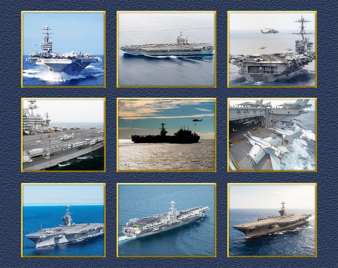 USS John C. Stennis CVN-74 Custom Personalized 16" X 20" Print of US Navy Ships Unique Gift Idea for any Occasions
