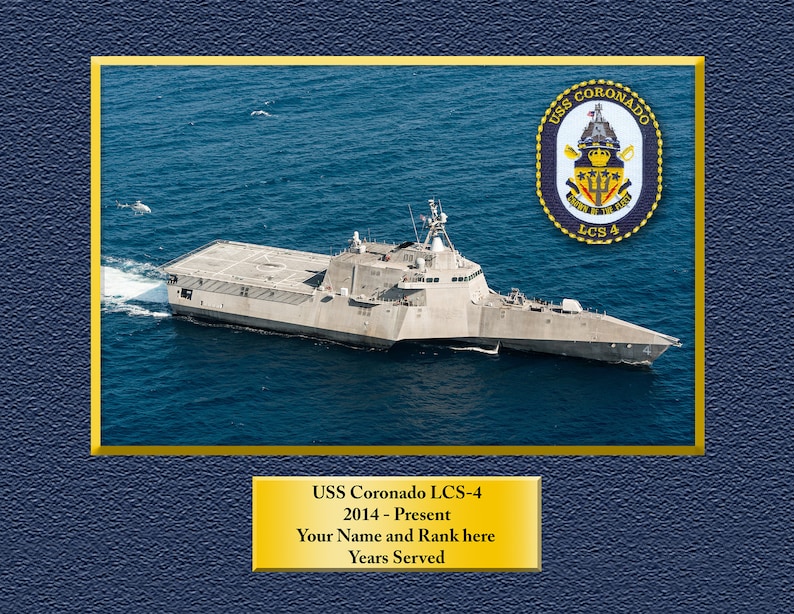 USS ESSEX LHD2 Custom Personalized 8.5 X 11.0 Print of US Navy Ships Unique Gift Idea for any Occasions