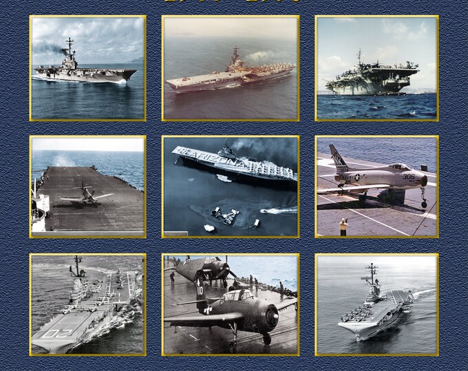 USS Bennington cv/cva/cvs-20 Custom Personalized 11X14 or 16 X 20 Print on Pro. Paper or Canvas US Navy Ships Unique Gift Idea any Occasions
