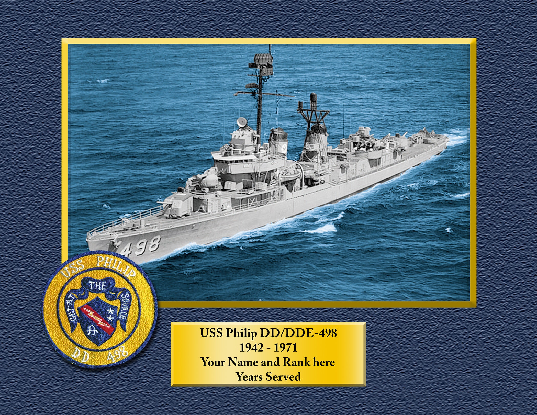 USS ORION AS18 Custom Personalized 8.5 X 11 Print of US Navy