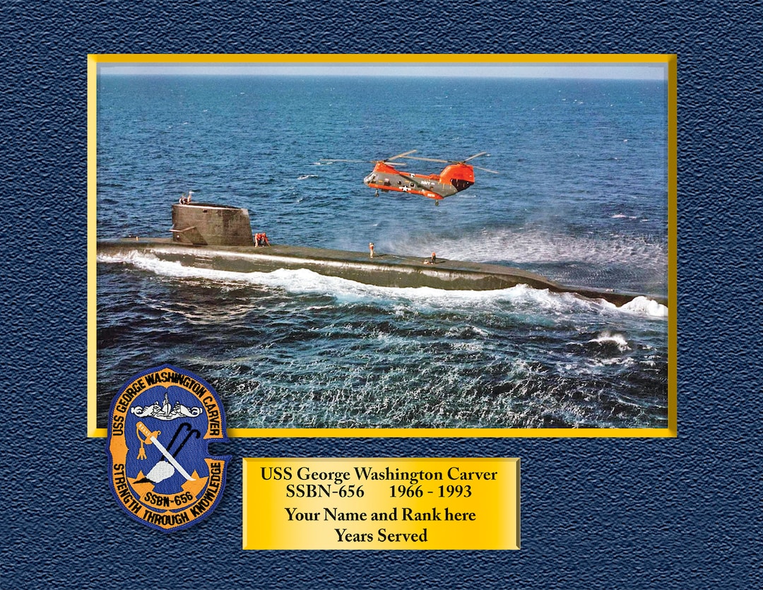 USS George Washington Carver SSBN-656 Custom Personalized USS George Washington Carver SSBN-656 Custom Personalized