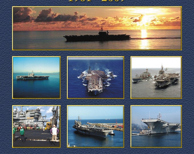 USS Kitty Hawk cv/cva-63 Custom Personalized 11X14 or 16 X 20 Print on Pro. Paper or Canvas US Navy Ships Unique Gift Idea for any Occasions