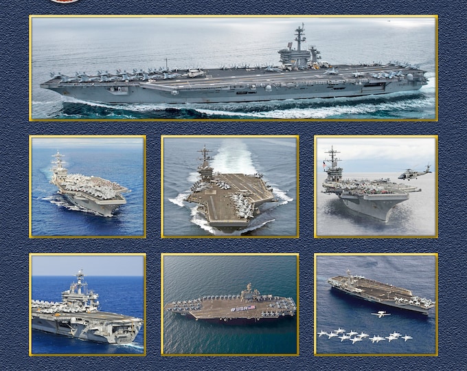 USS Theodore Roosevelt CVN 71 Custom Personalized 11X14 or 16 X 20 Print on Pro. Paper or Canvas US Navy Ships Unique Gift Idea Occasions
