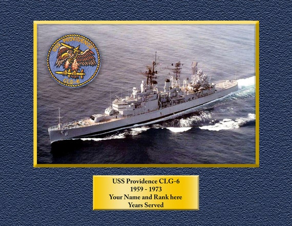 USS Providence CLG-6 Custom Personalized 8.5 X 11 Print of US Navy