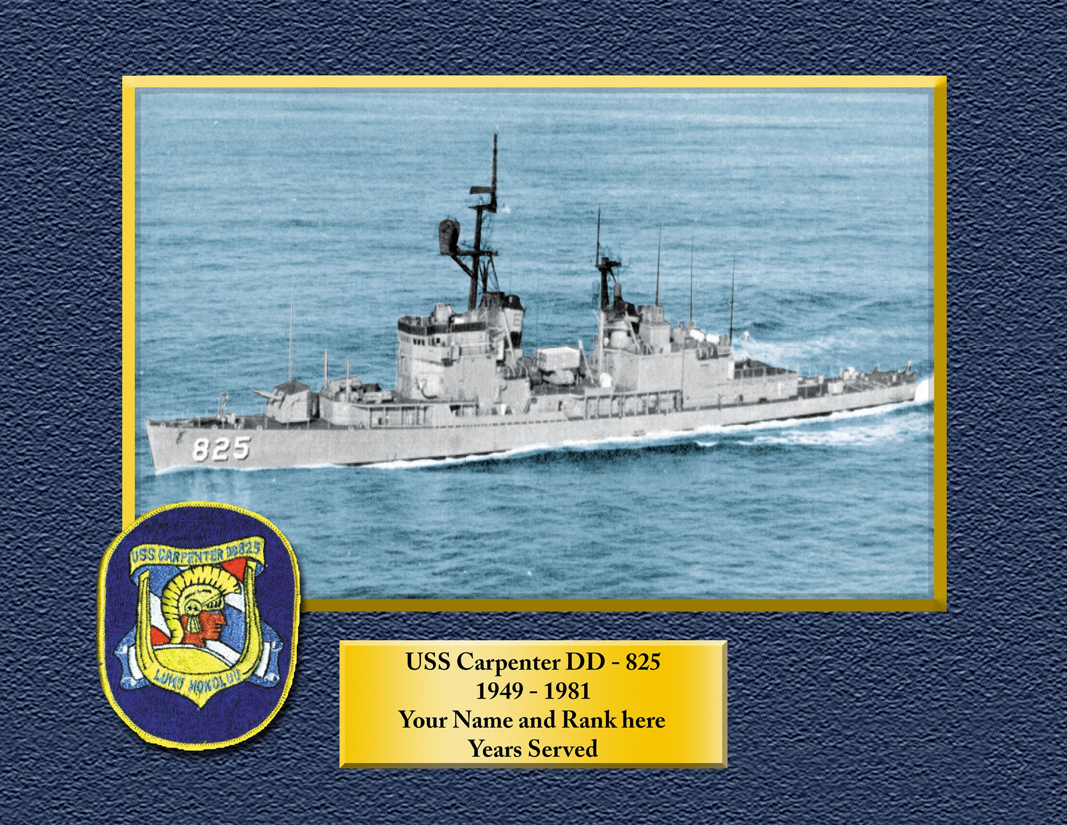 USS Canisteo AO 99 Personalized Canvas Ship Photo Print Navy Veteran Gift 