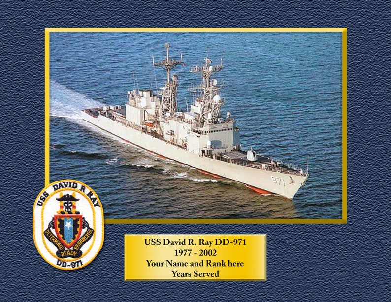 USS CROMMELIN FFG37_ Custom Personalized 8.5 X 11 Print of US Navy ...
