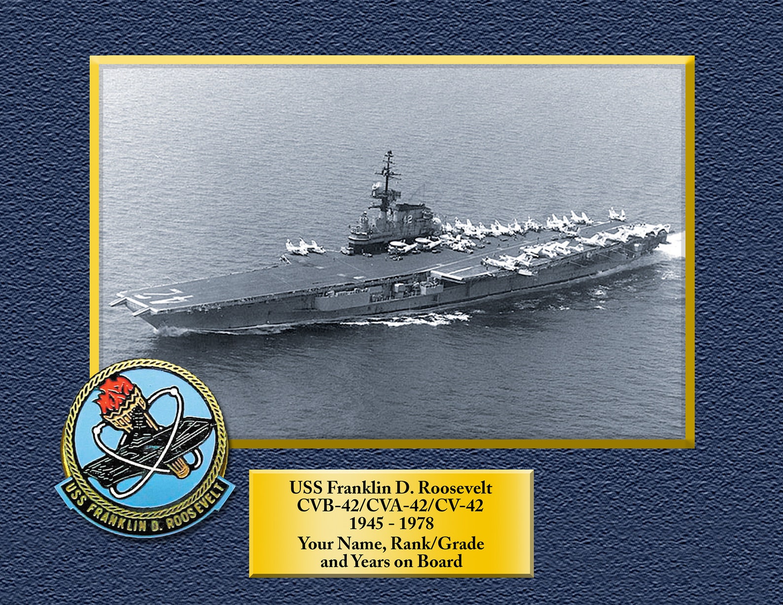 Charles R Ware USS Charles R. Ware DD-865 Custom Personalized 8.5 X 11 Print of US ...