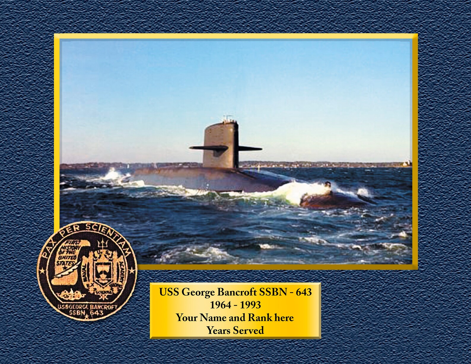 Charles R Ware USS Charles R. Ware DD-865 Custom Personalized 8.5 X 11 Print of US ...