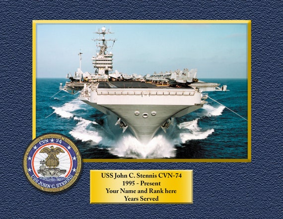 USS Saratoga CVA 60 Personalized Canvas Ship Photo Print Navy Veteran Gift 