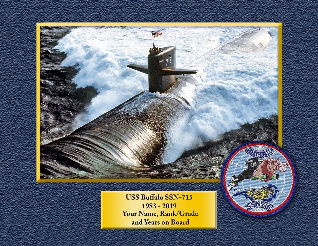USS Buffalo SSN715 Custom Personalized 8.5 X 11 Print of Navy Ships