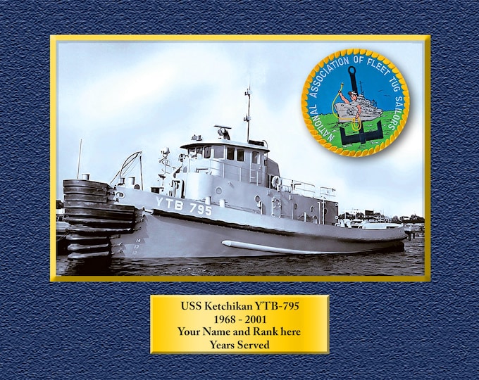 USS Laffey DD-724 Custom Personalized 8.5 X 11 Print of US Navy Ships Unique Gift Idea for any Occasions