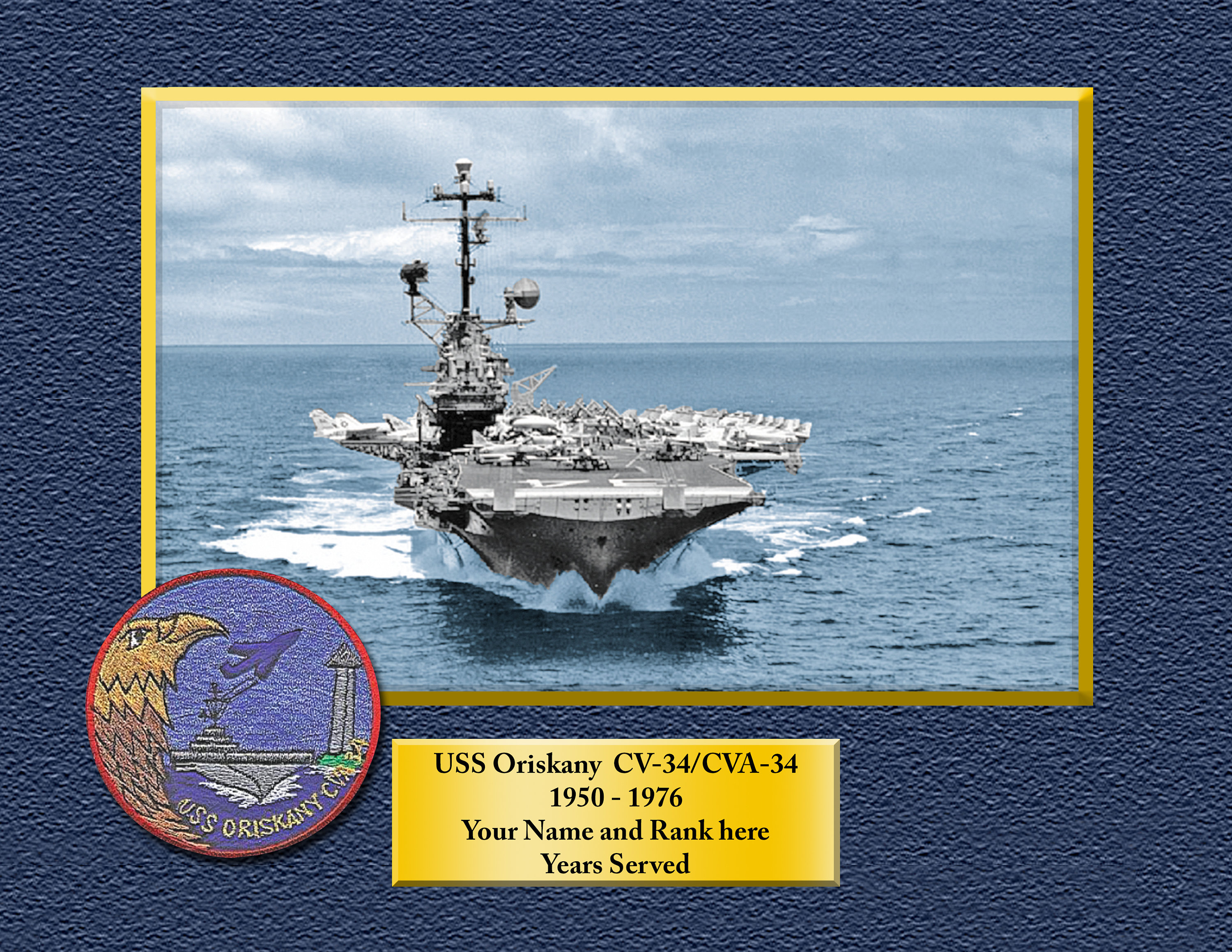 USS ORION AS18 Custom Personalized 8.5 X 11 Print of US Navy