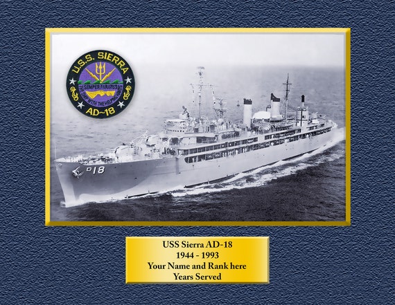 USS Hermitage LSD-34 Custom Personalized 8.5 X 11 Print of US Navy