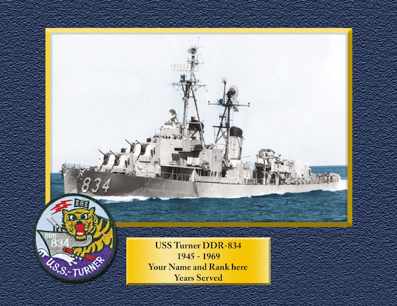 USS Truxtun DLGN-CGN35 Custom Personalized 8.5 X 11 Print of US Navy Ships Unique Gift Idea for any Occasions