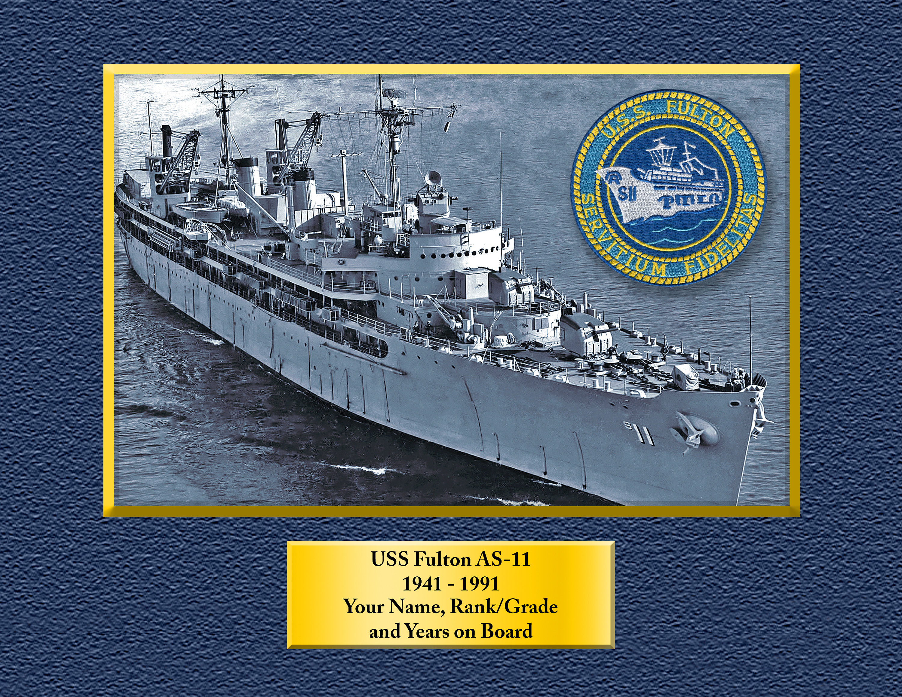 Navy Uss Fulton (As-11) T-Shirts Navy Uss Fulton (As-11) T-Shirts