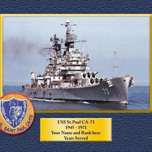 USS W.S. SIMS FF1059 Custom Personalized 8.5 X 11 Print of US Navy
