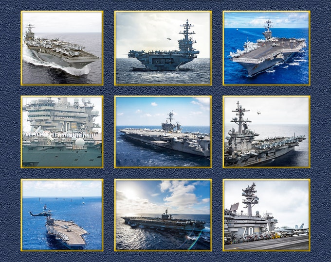 USS Carl Vinson CVN-70 Custom Personalized 11X14 or 16 X 20 Print on Pro. Paper or Canvas US Navy Ships Unique Gift Idea for any Occasions