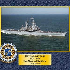 USS CHEMUNG AO30 Custom Personalized Print of US Navy Ships Gift Idea 