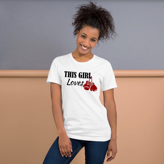 women and boxing Short-Sleeve Unisex T-Shirt boxing chic This Girl Loves Boxing