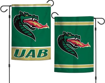 UAB Blazers Garden Flag, Double Sided College Yard Banner