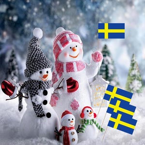 Adornos para cupcakes con la bandera sueca, palillos para cócteles, decoración para fiestas (paquete de 100) imagen 4