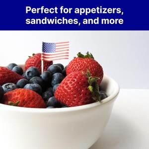 Jolly Roger Pirate Cupcake Flags, Cocktail Picks (100 Count) image 3