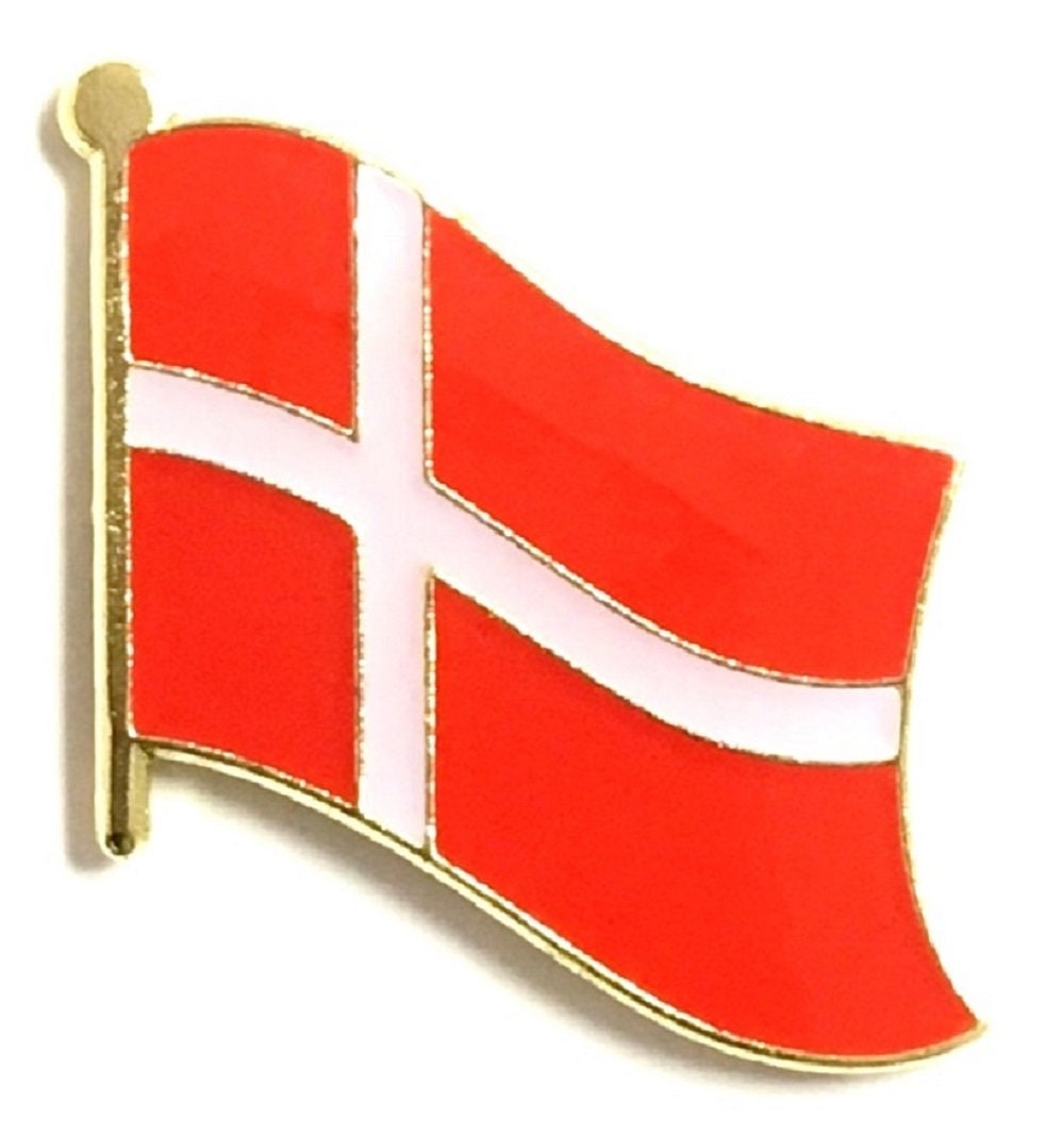 Denmark Flag Lapel Pin Badges - Patriotic Enamel Pins, Pack of 3 - Etsy