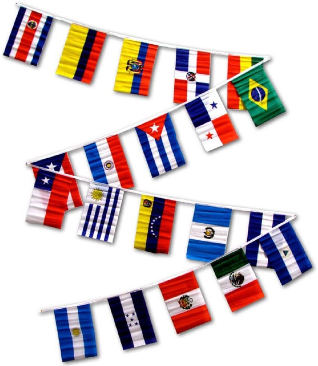30ft String Flag Set Containing 20 Latin American Country Etsy 日本