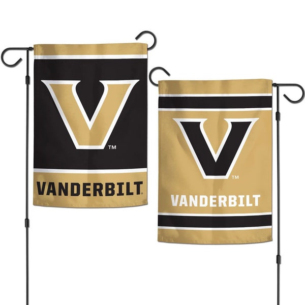 Vanderbilt  Garden Flag, Measures 12.5” x 18" Double Sided Yard and Garden College Banner Flag Is Printed in the USA