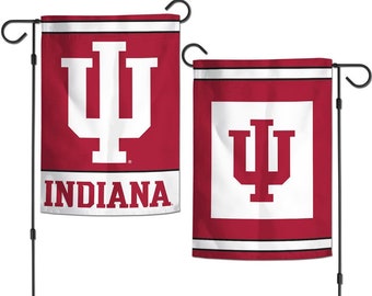 Indiana Hoosiers Garden Flag, College Yard Banner, 12.5x18 Inch