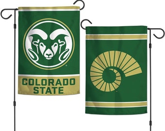Colorado State Garden Flag, College Yard Banner, 12.5” x 18”