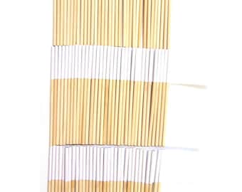 One Bag of Extra Large Solid White Place Card Toothpick Flags, Cocktail Picks; Much Larger than Typical Toothpick/Cupcake Flags