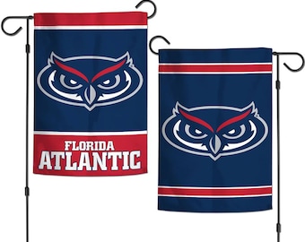 Florida Atlantic Garden Flag, College Yard Banner, 12.5" x 18"