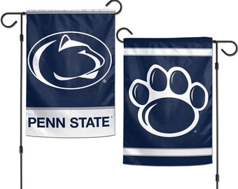 Bandera de jardín de Penn State, estandarte universitario para patio, 12.5" x 18"
