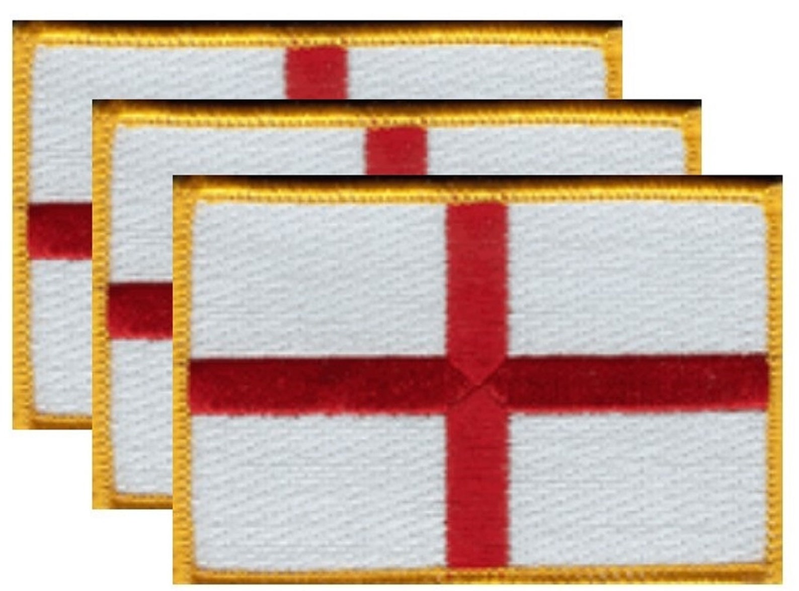 Pack of 3 England St. George's Cross Patches 3.50