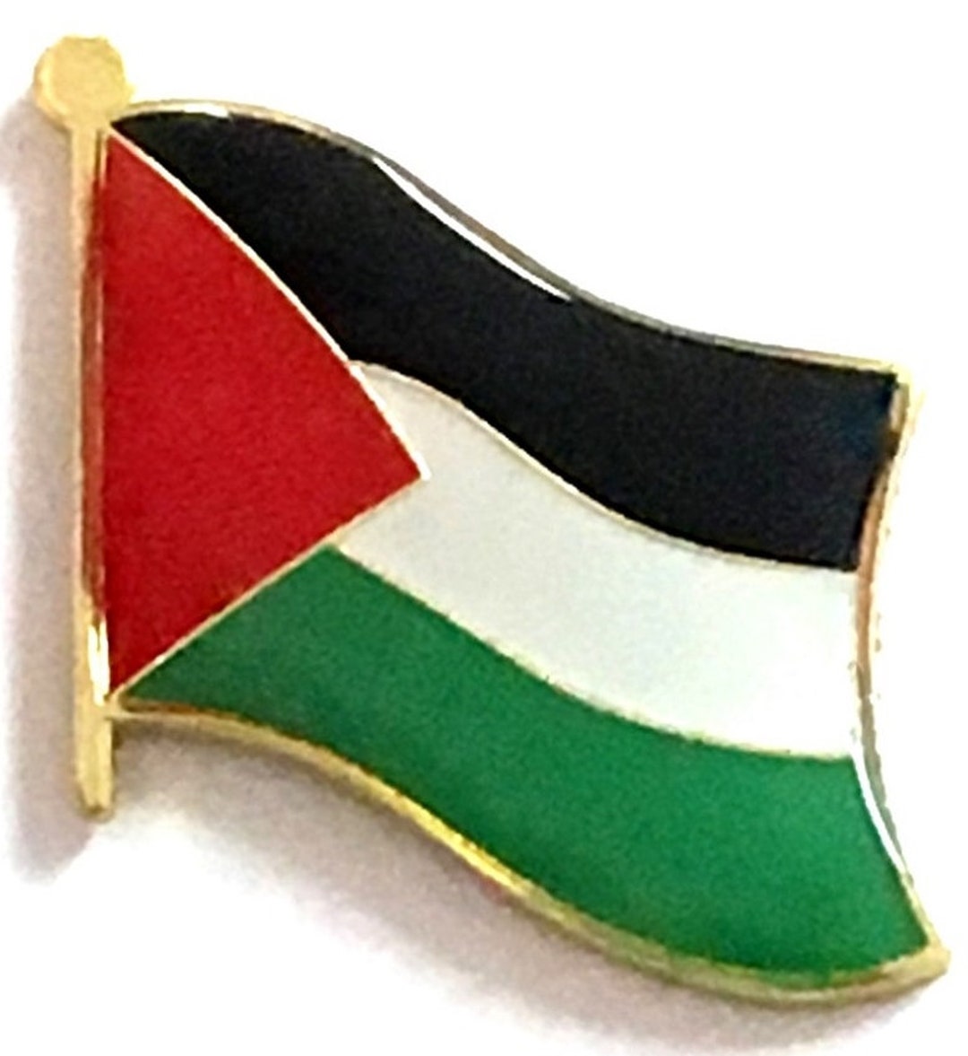 Palestine Ribbon Lapel Pin - Flag World, American Flags