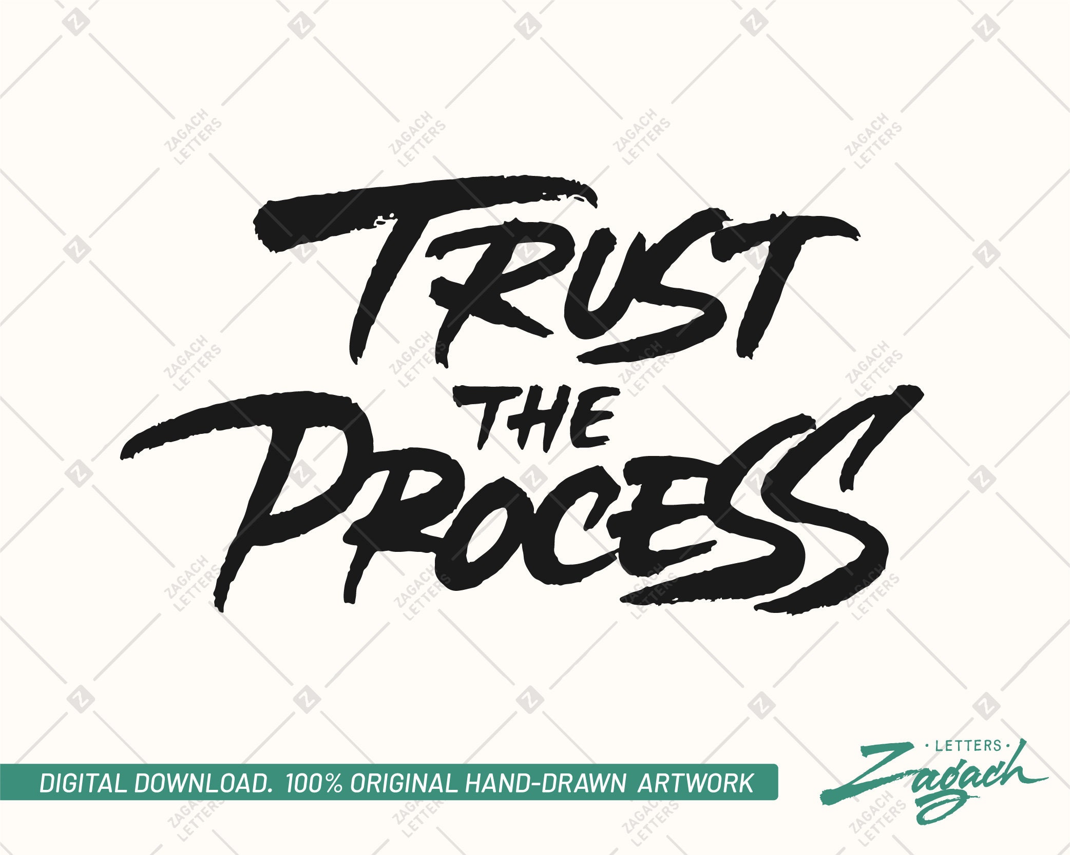 Trust the Process SVG PNG - Etsy