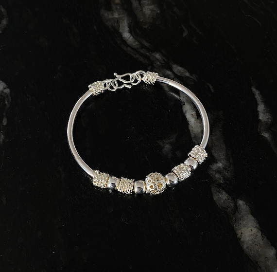 SILVER925 HEART DESIGN BANGLE/シルバー/バングル SILVER925 HEART DESIGN BANGLE/シルバー/バングル