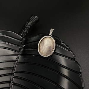 Antikes Medaillon für Foto, Silber Fotomedaillon Anhänger für Kette, Fotoanhänger, Ovaler Fotoanhänger für Bild, Weihnachtsgeschenk