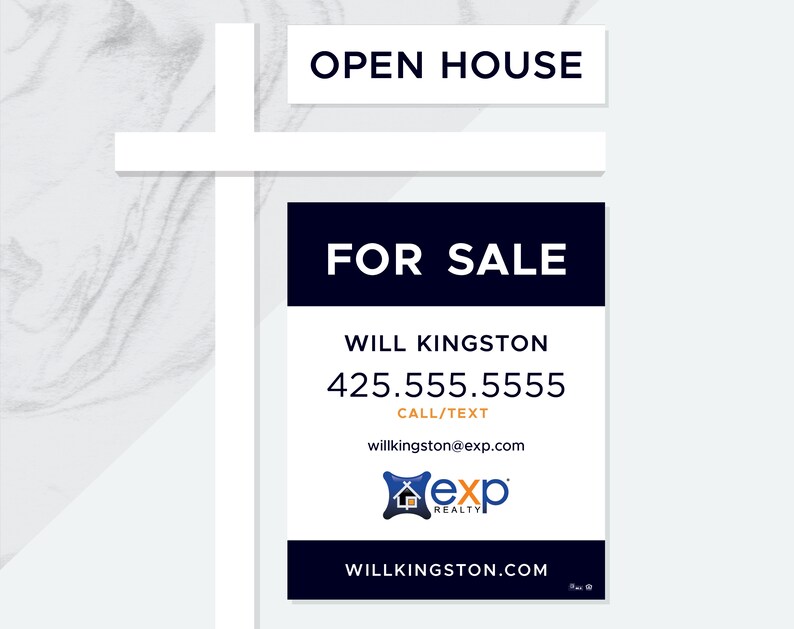 Digital PDF Made to Order Exp Realty Real Estate Yard Sign Etsy