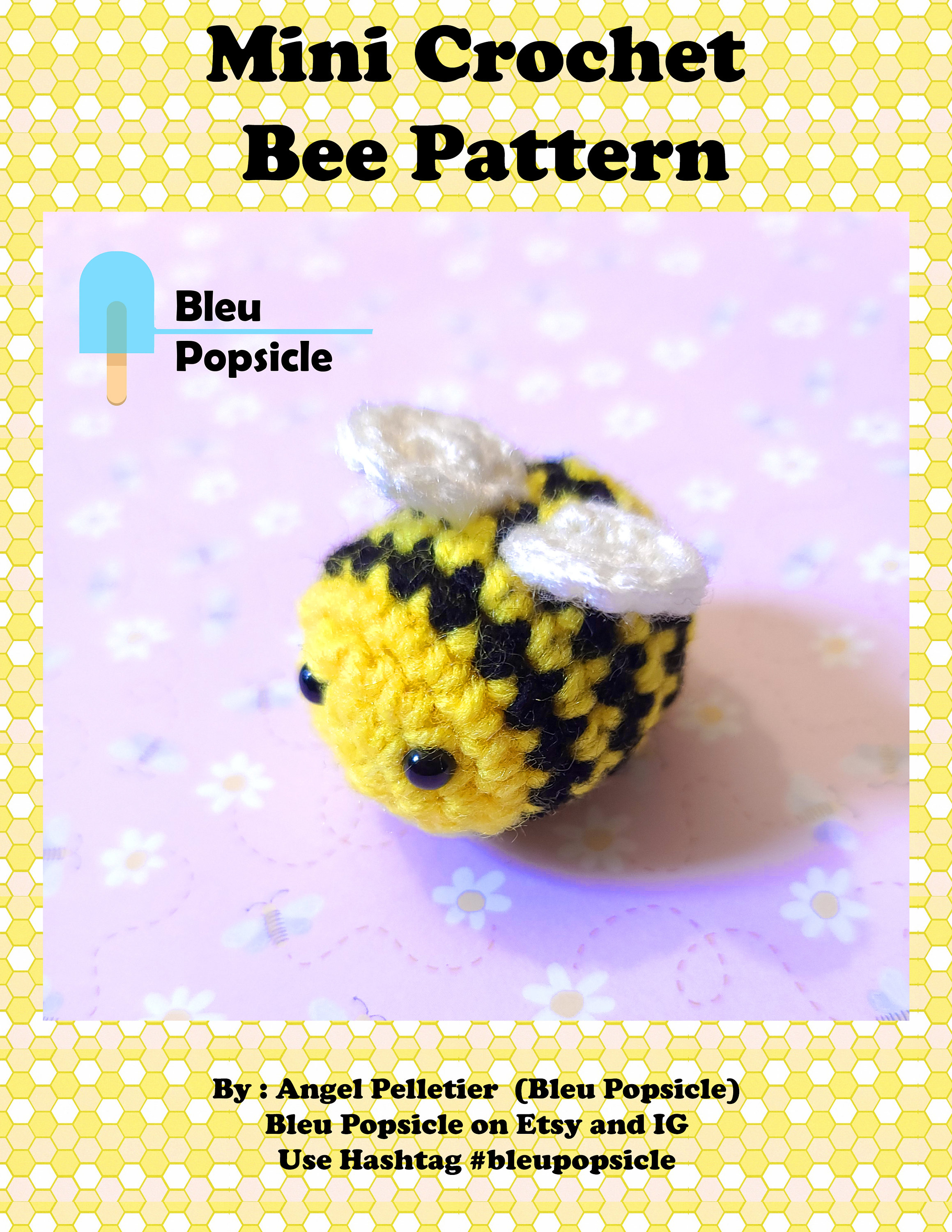 Mini Bee Crochet Easy Cute Pattern PDF Download Etsy